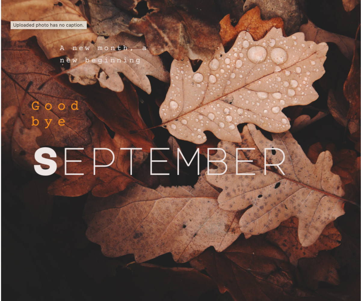 Goodbye September
